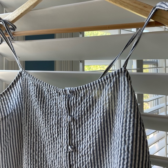 Roxy blue and white striped tank top - Picture 3 of 6